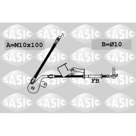 Flexible De Frein Pour Peugeot 407 Citroën C5 III C6