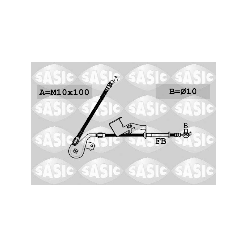 Flexible De Frein Pour Peugeot 407 Citroën C5 III C6