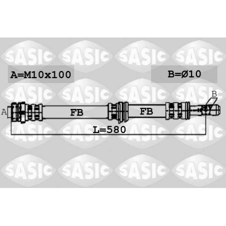 Flexible de Frein Avant Pour VW Audi Seat Skoda 1J0611701D 1J0611701E 1J0611701G