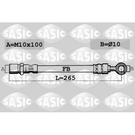 Flexible De Frein Arrière Pour Toyota Yaris Daihatsu Charade VIII 90947W2011