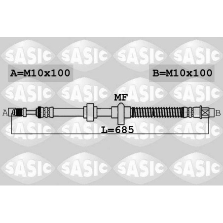 Flexible De Frein Pour Peugeot 407 508 I Citroën C5 III C6