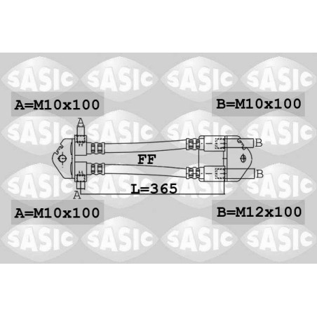 Flexible De Frein Arrière Pour Ford Transit 4041436 4409343 YC152282EA