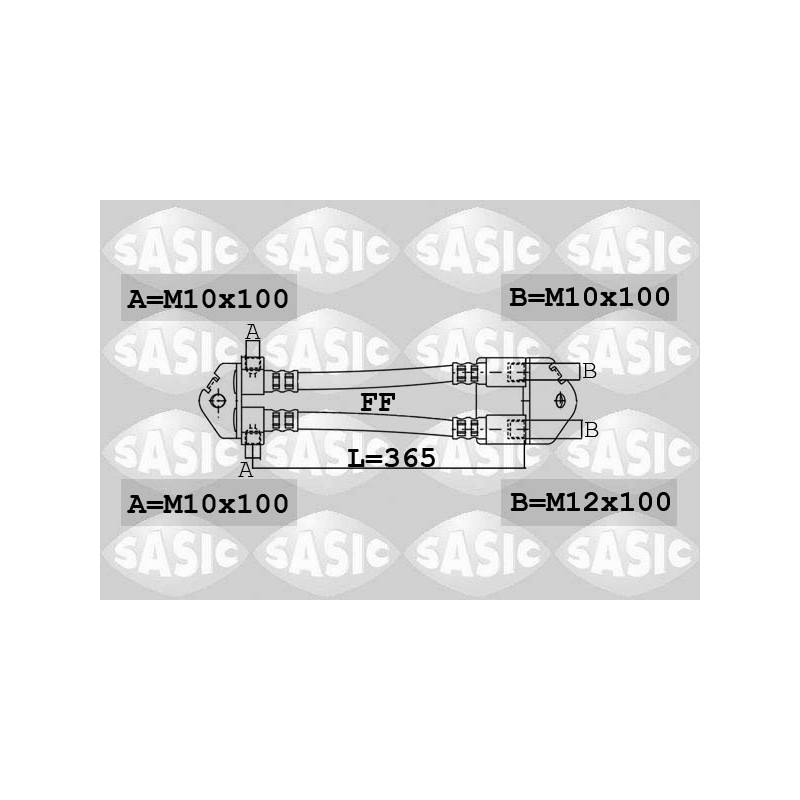 Flexible De Frein Arrière Pour Ford Transit 4041436 4409343 YC152282EA