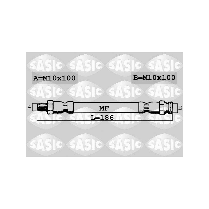 Flexible De Frein Arrière Pour Fiat Alfa Romeo Lancia 60800372 71736960 7586907