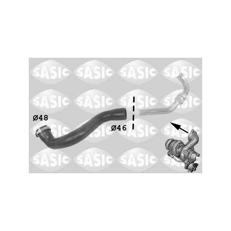 Durite De Turbo Pour Renault Grand Scénic II Megane 8200306925