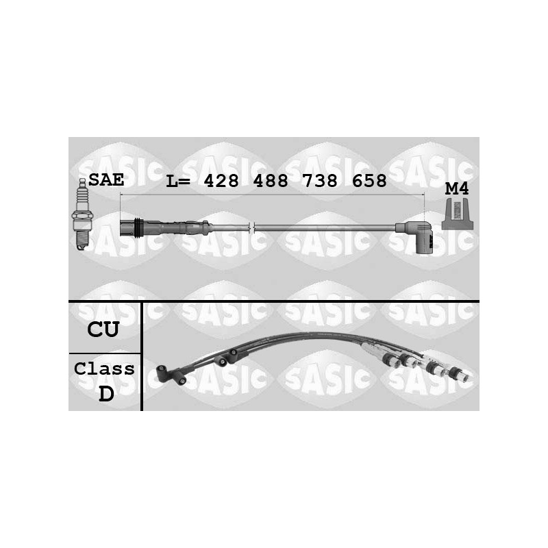 Faisceau D'Allumage Pour VW FOX 032905409B 032905430K 032905430L 032905430M