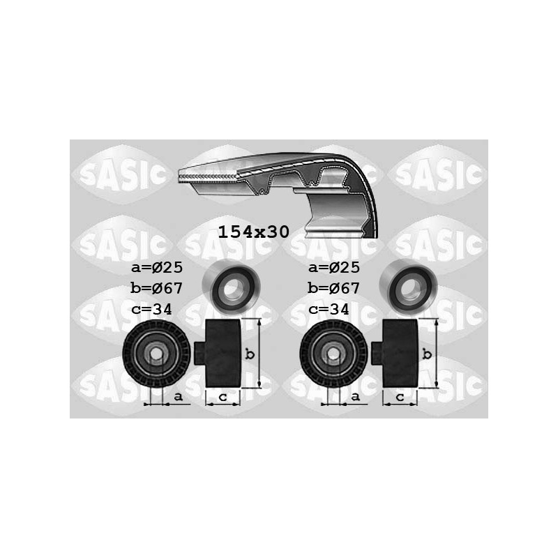 Kit De Distribution Pour Peugeot Renault Opel Fiat 081832 7701471774 4501807