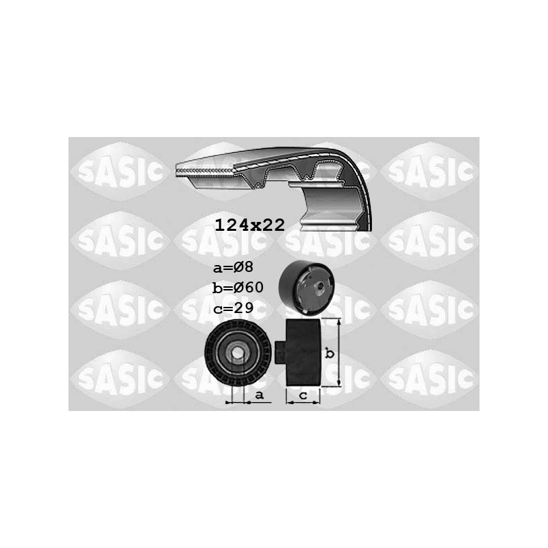 Kit De Distribution Pour Opel Fiat 124 Alfa Romeo Jeep 1629023 71736717 95512802