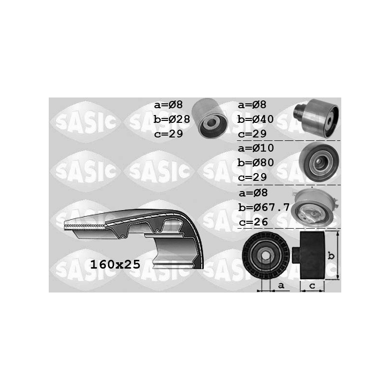 Kit De Distribution Pour VW Audi Seat Skoda 03L198119C 03L198119D 03L198119F