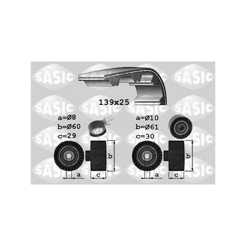 Kit De Distribution Pour Peugeot Ford Fiesta VI Citroën DS 1608747680 1754317