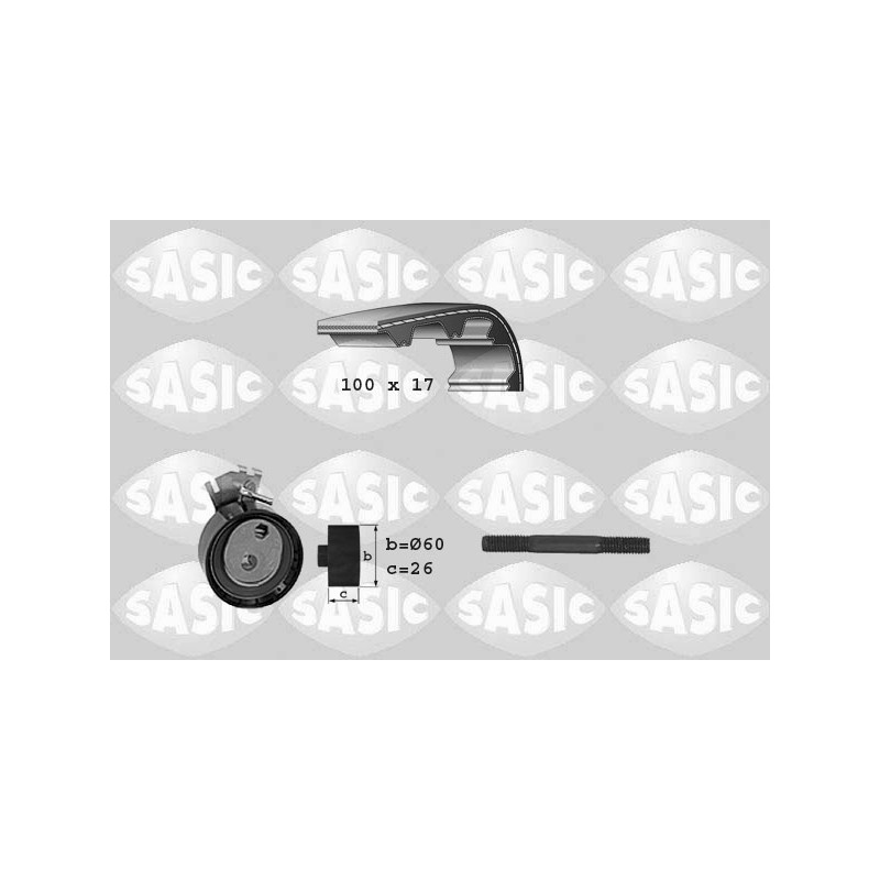 Kit De Distribution Pour Peugeot 106 II 206 206+ Partner Citroën Berlingo C2