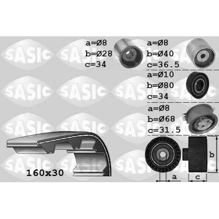 Kit De Distribution Pour VW Audi Seat Skoda 03L198119 03L198119E 03L198119N