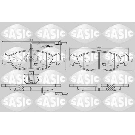 Plaquettes De Frein Avant Pour Peugeot 205 - I II 306 Citroën Xsara