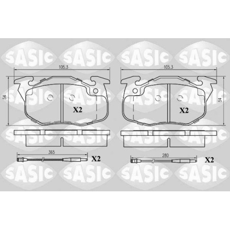 Plaquettes De Frein Avant Pour Peugeot 106 I II Citroën AX C15 ZX