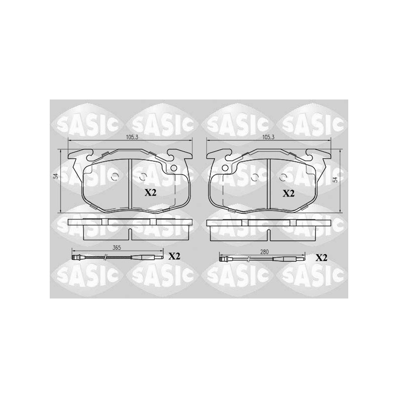 Plaquettes De Frein Avant Pour Peugeot 106 I II Citroën AX C15 ZX