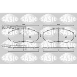 Plaquettes De Frein Avant Pour Peugeot Fiat Citroën 425242 6000629136 425243