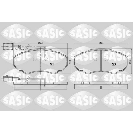 Plaquettes De Frein Avant Pour Peugeot Fiat Citroën 425242 6000629136 425243