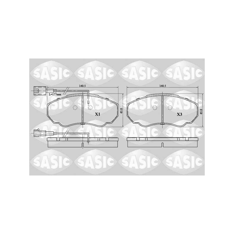 Plaquettes De Frein Avant Pour Peugeot Fiat Citroën 425242 6000629136 425243