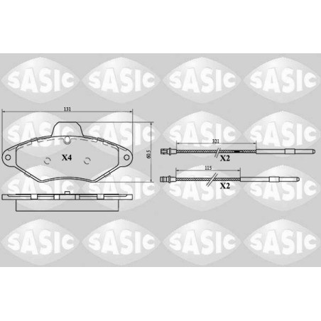 Plaquettes De Frein Avant Pour Citroën Xantia 425114 425156 425291 95667785