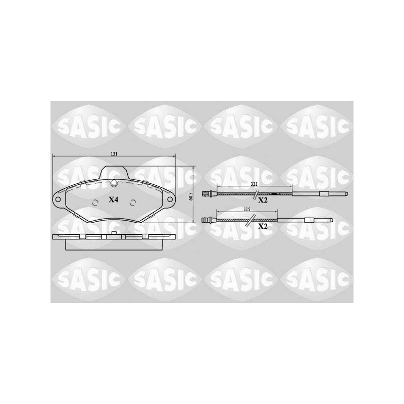 Plaquettes De Frein Avant Pour Citroën Xantia 425114 425156 425291 95667785