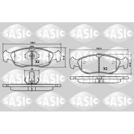 Plaquettes De Frein Avant Pour Peugeot 106 I II Citroën Saxo