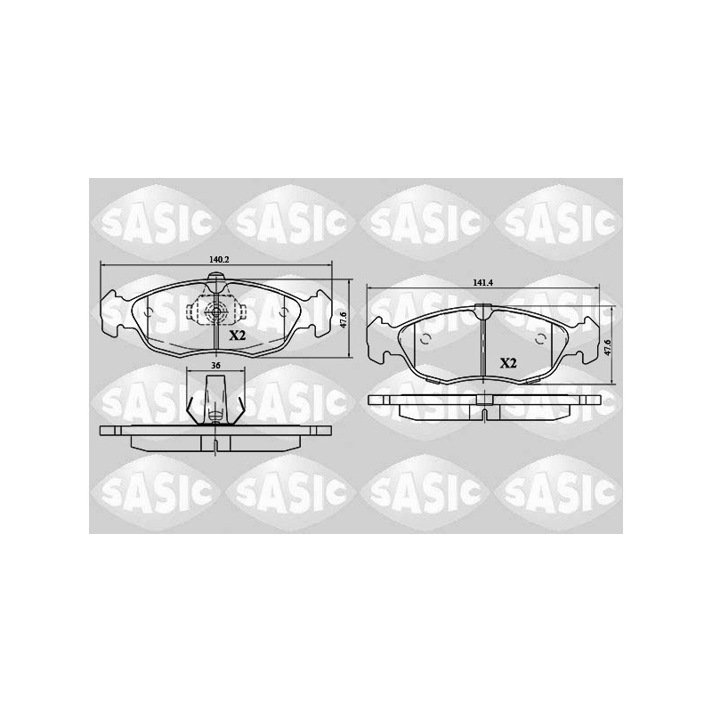 Plaquettes De Frein Avant Pour Peugeot 106 I II Citroën Saxo