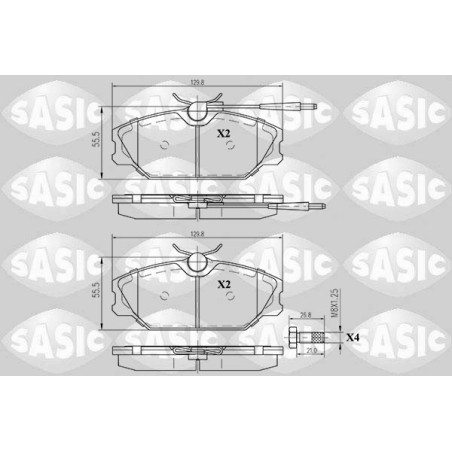 Plaquettes De Frein Avant Pour Renault 25 Clio II Espace Laguna I 410601531R