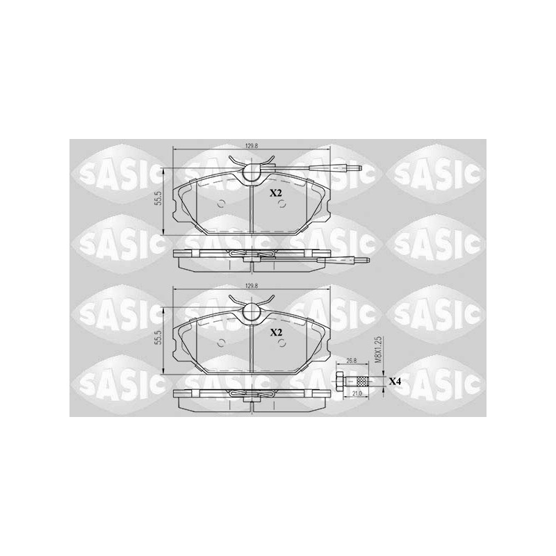Plaquettes De Frein Avant Pour Renault 25 Clio II Espace Laguna I 410601531R