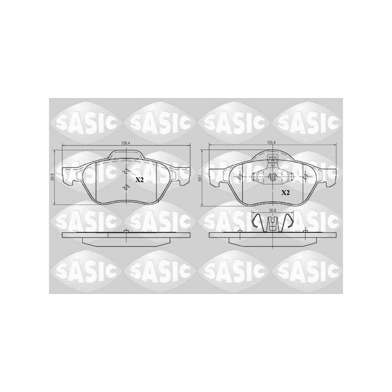 Plaquettes De Frein Avant Pour Renault Clio III Grand Scénic II 410601237R