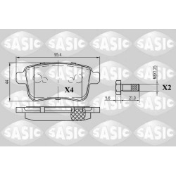 Plaquettes De Frein Arrière Pour Renault Nissan MERCEDES 440604876R 4406000Q3B