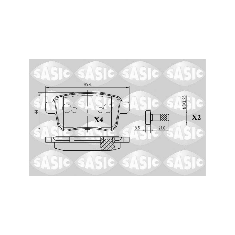 Plaquettes De Frein Arrière Pour Renault Nissan MERCEDES 440604876R 4406000Q3B