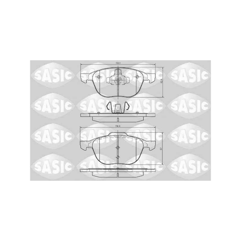 Plaquettes De Frein Avant Pour Ford C-Max Mazda Volvo 2048661 BPYK3323Z 30736923