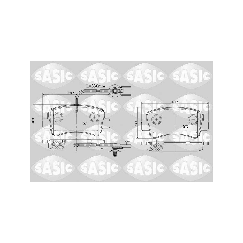 Plaquettes De Frein Arrière Pour Renault Opel Nissan 440600264R 4406237 4420066