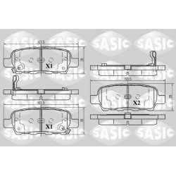 Plaquettes De Frein Arrière Pour Renault Nissan Suzuki 410601408R 44060AL585