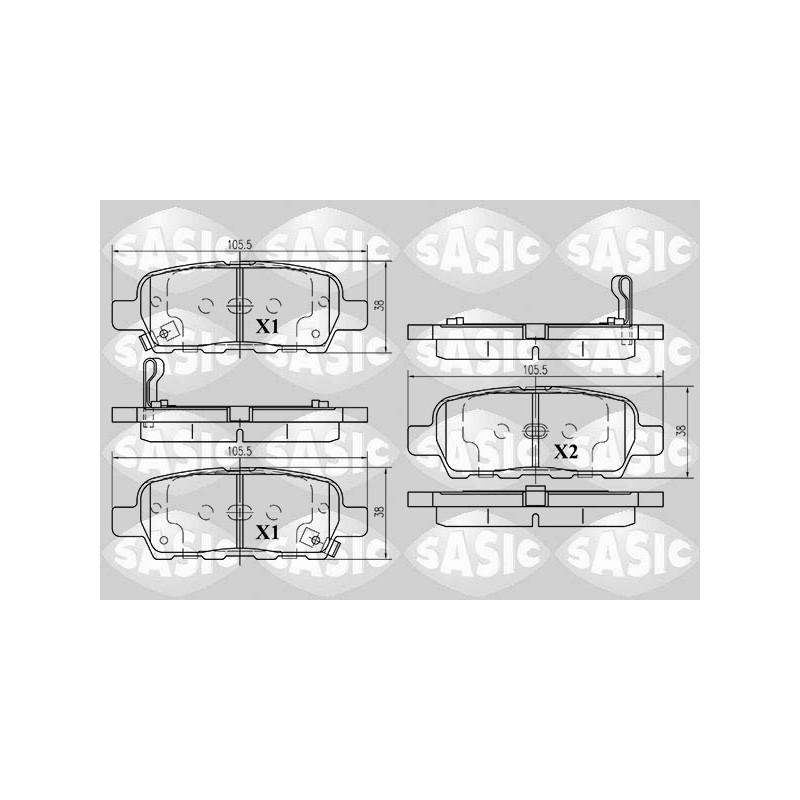 Plaquettes De Frein Arrière Pour Renault Nissan Suzuki 410601408R 44060AL585