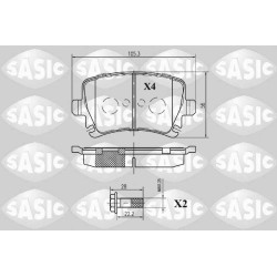 Plaquettes De Frein Arrière Pour VW Audi Seat Altea Skoda 1K0698451P 3C0698451