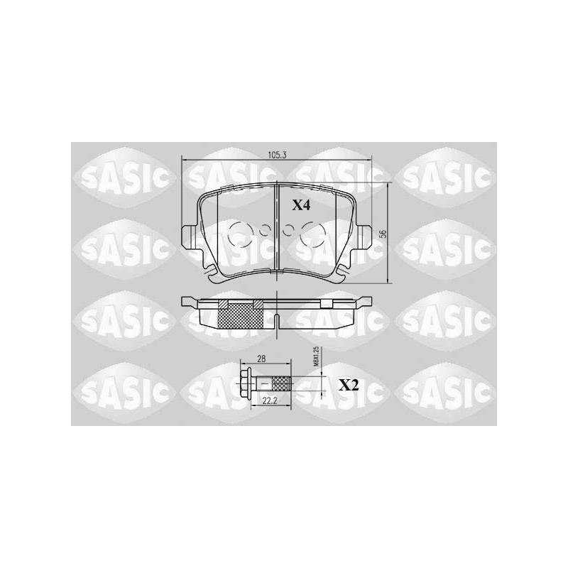 Plaquettes De Frein Arrière Pour VW Audi Seat Altea Skoda 1K0698451P 3C0698451