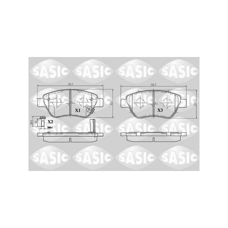 Plaquettes De Frein Avant Pour Opel Adam Corsa D Fiat Doblo