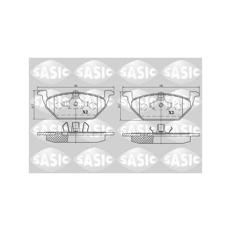 Plaquettes De Frein Avant Pour VW Bora FOX Audi Seat Skoda 1S0698151C 1S0698151D