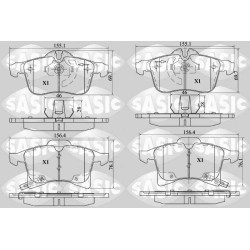 Plaquettes De Frein Avant Pour Opel Adam Astra G H Combo/Monospace 1605456
