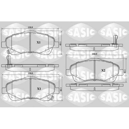 Plaquettes De Frein Avant Pour Toyota Avensis Corolla 0446505280
