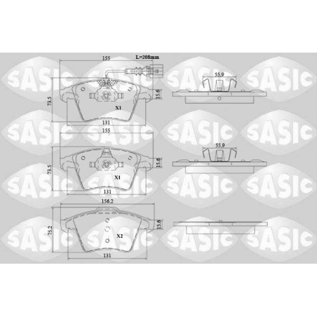 Plaquettes De Frein Avant Pour VW Multivan T7 V VI Transporter 7H0698151
