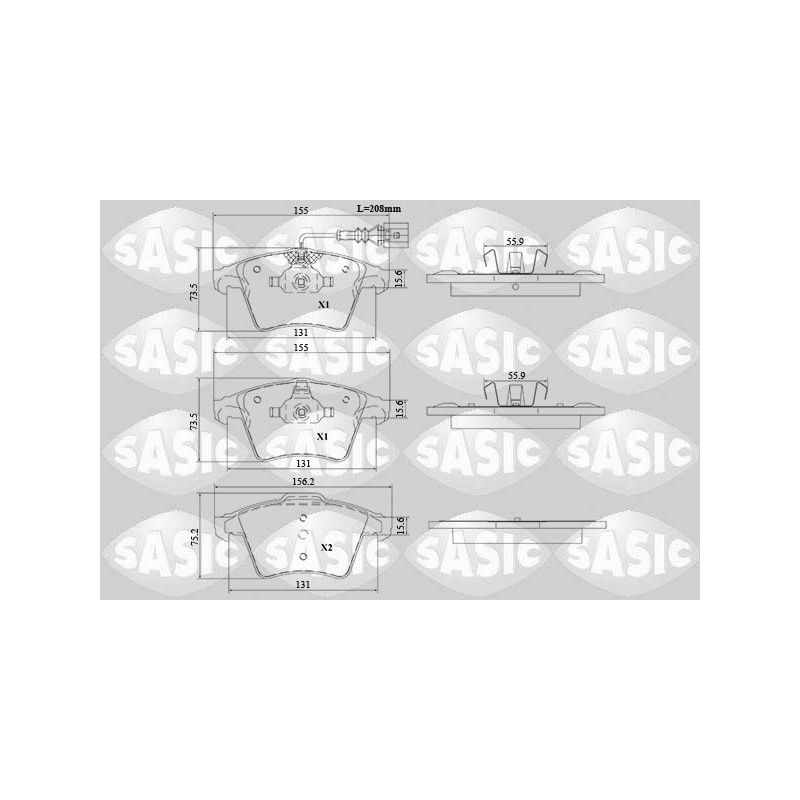 Plaquettes De Frein Avant Pour VW Multivan T7 V VI Transporter 7H0698151