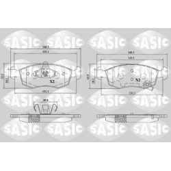 Plaquettes De Frein Avant Pour Fiat 500 C Panda Lancia Ypsilon