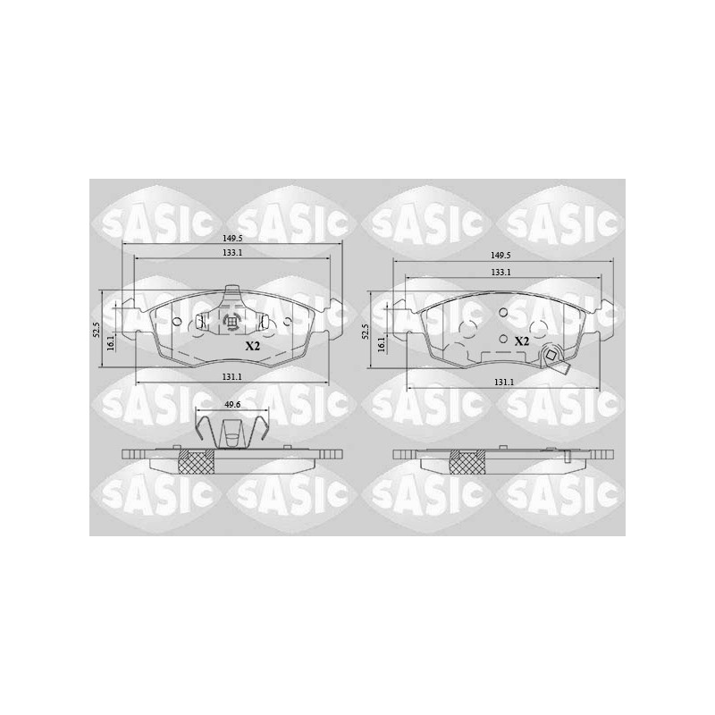 Plaquettes De Frein Avant Pour Fiat 500 C Panda Lancia Ypsilon