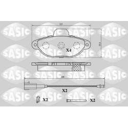 Plaquettes De Frein Avant Pour Fiat 500 Ford KA 77364635 1731172 77365306