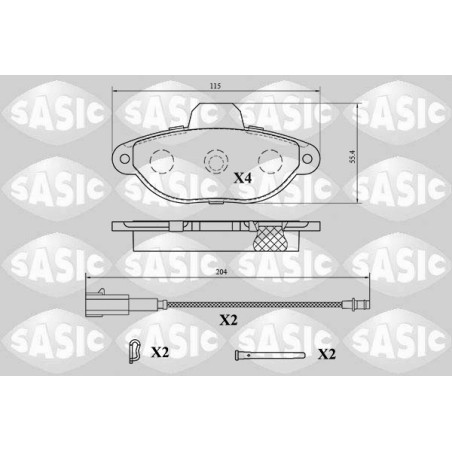 Plaquettes De Frein Avant Pour Fiat 500 Ford KA 77364635 1731172 77365306