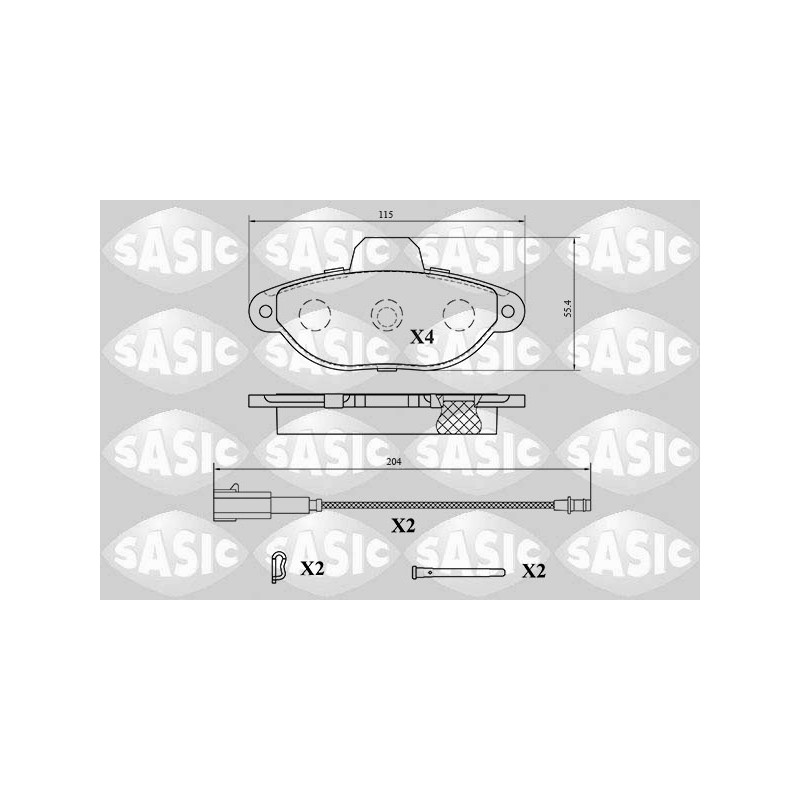 Plaquettes De Frein Avant Pour Fiat 500 Ford KA 77364635 1731172 77365306