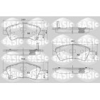 Plaquettes De Frein Avant Pour Toyota Auris Avensis Corolla Verso 0446502190