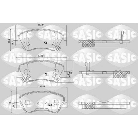 Plaquettes De Frein Avant Pour Hyundai Accent IV i20 Active Hatchback Van Kia